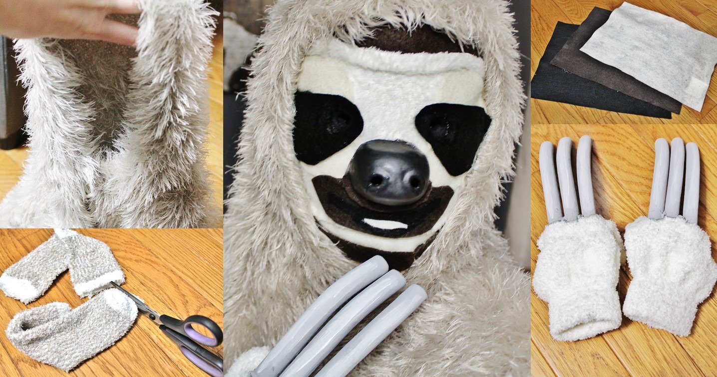 DIY Costa Rica Three-Toed Sloth Costume