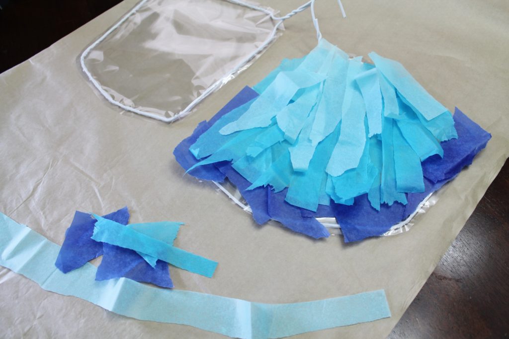 DIY Costa Rica morpho butterfly costume