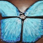 DIY Costa Rica morpho butterfly costume