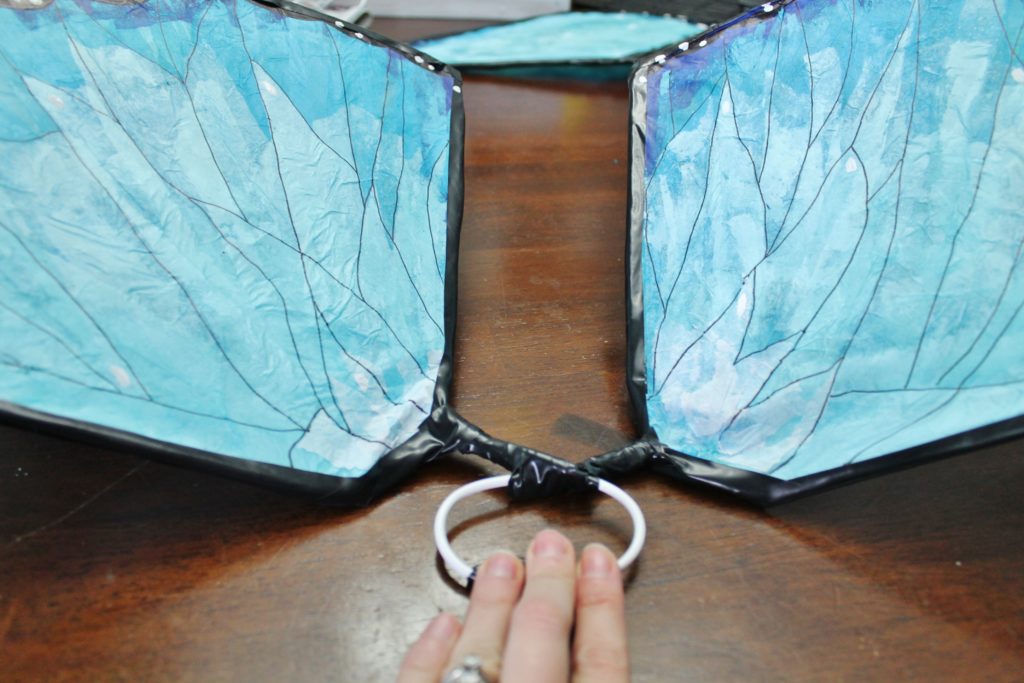 DIY Costa Rica morpho butterfly costume