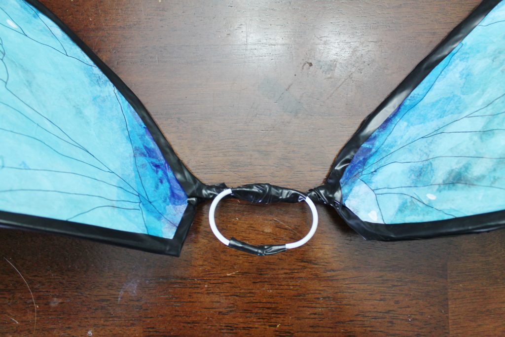 DIY Costa Rica morpho butterfly costume