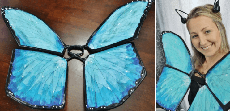 DIY Costa Rica Morpho Butterfly Costume
